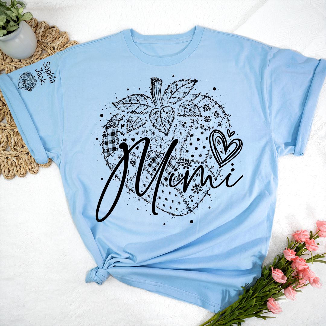 Custom Mimi Shirt with Strawberry Design, Personalized Grandma or Mom Tee Gift For Grandma And Kids