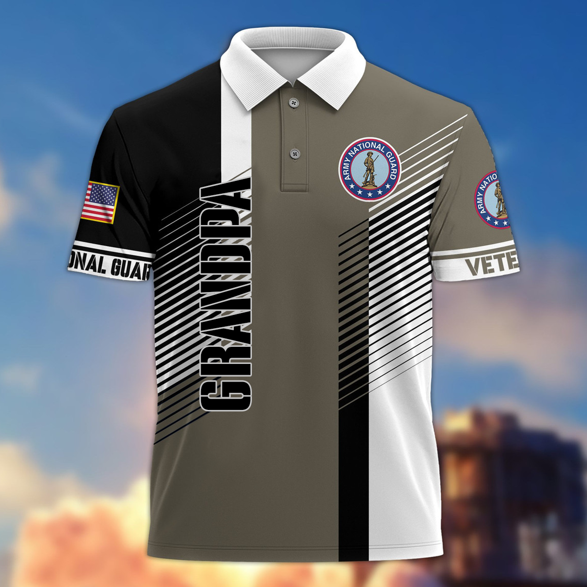 Premium US Veterans Polo Shirt, Gifts On Father's Day 3D Polo Shirt