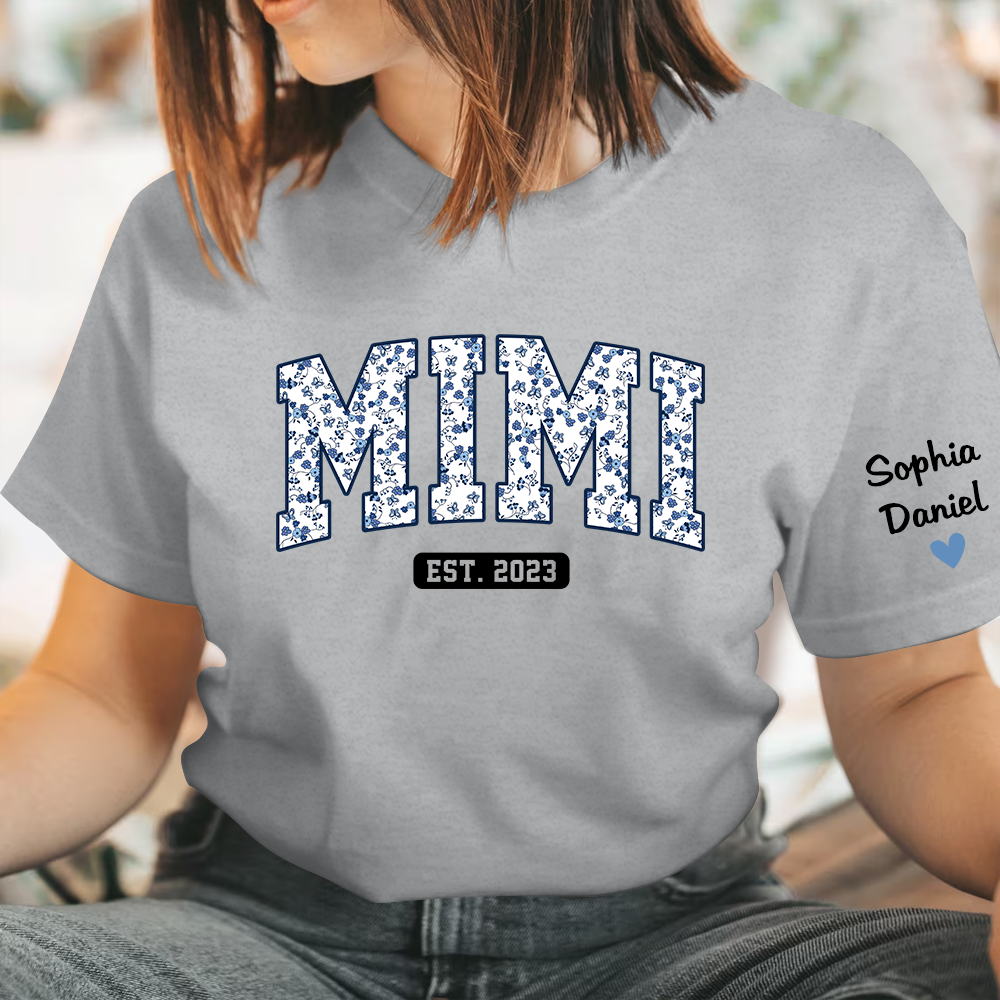 Custom Mimi Est Flower Pattern TH T-Shirt
