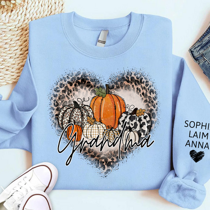 Mimi Leopard Print Autumn Sweatshirt, Gift for Grandma and Kids