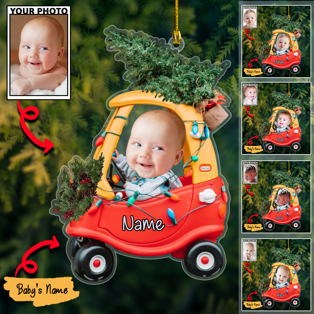 Personalized Acrylic Christmas Ornaments For Custom Car Trees Baby Photos
