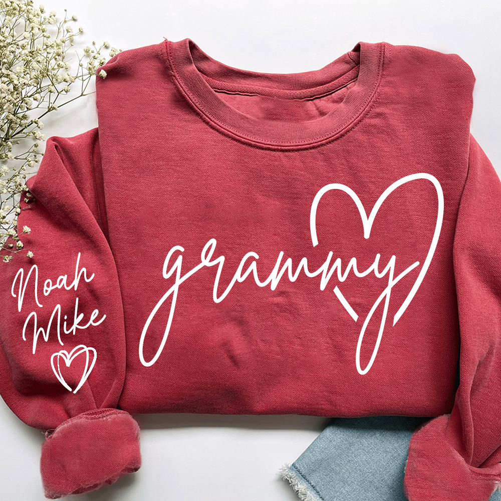 Personalized Grammy Sweatshirt, Custom Grandkids Names, Grandma Gift