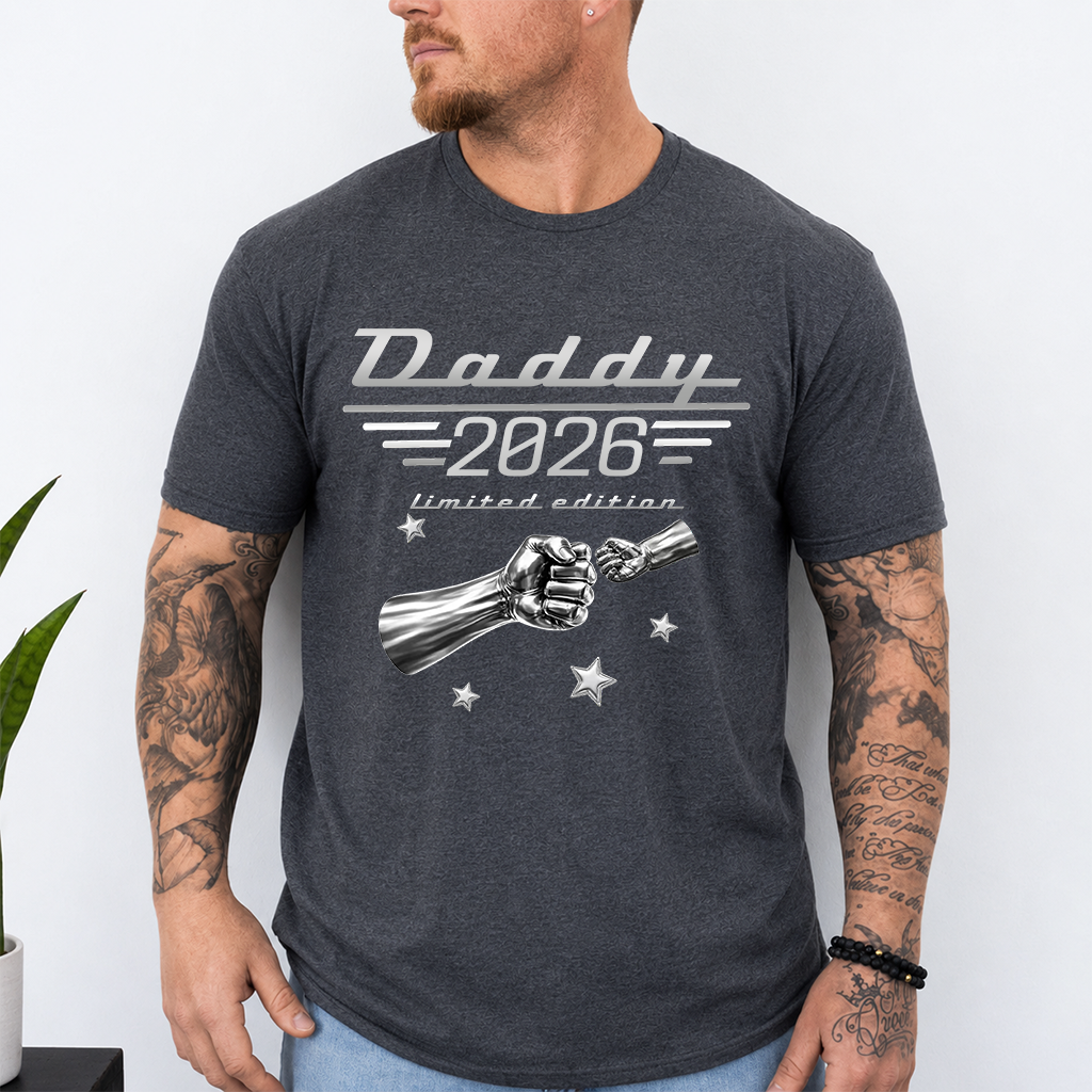 Dad Limited Edition T-Shirt – Personalized Fist Bump Design Gift for Father Papa Birthday Fathers Day
