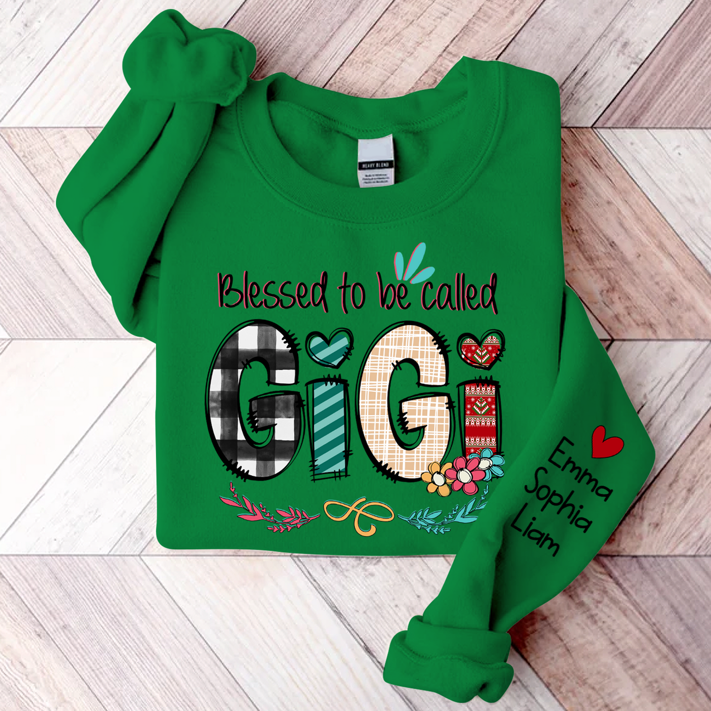 Blessed To Be Called Gigi, Custom Gigi And Kids, Grandma Gift TH Sweatshirt