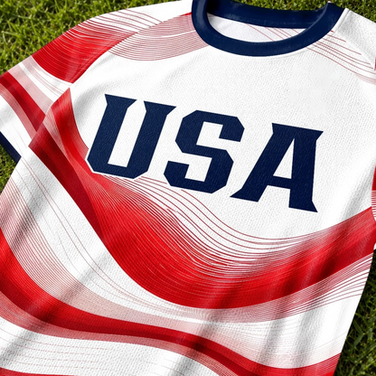 Custom Men's USA 2026 Soccer Jersey Shirt, Personalized Name Number Football Jersey, Sports Gift for Soccer Lovers, Land Of The Free Home Of Soccer