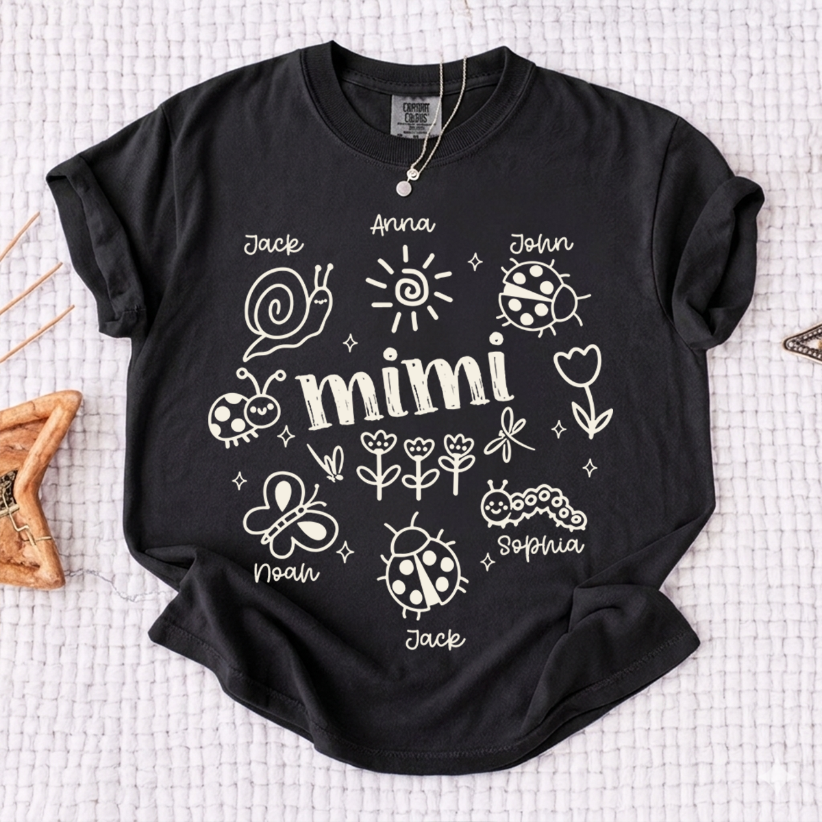 Comfort Colors® Mimi Sea Life T-Shirt for Women Personalized Ocean Animal Shirt for Grandma Mom Gifts