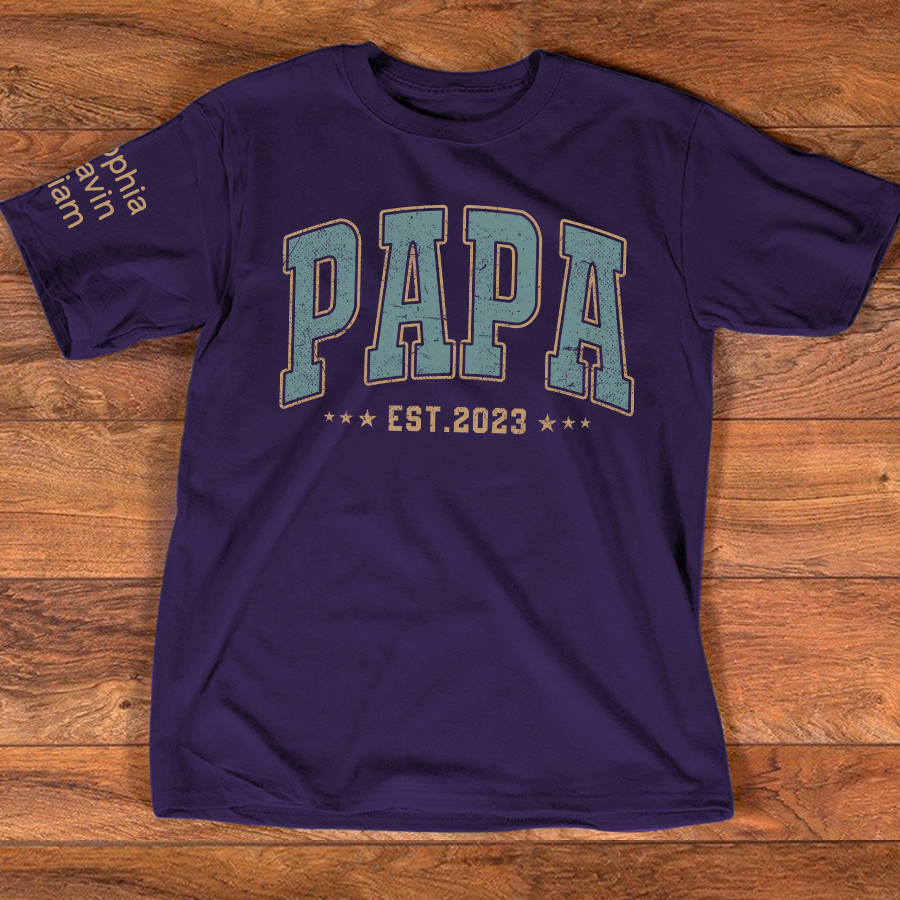 Custom Papa Est Vintage And Grandkids