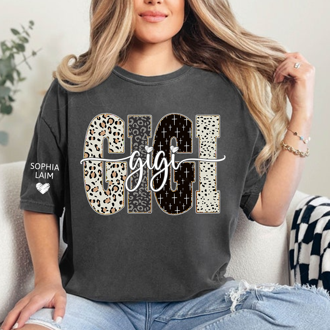 Custom Gigi Shirt Bible Style Design, Custom T-shirt Gift For Gigi And Her Grandchildren
