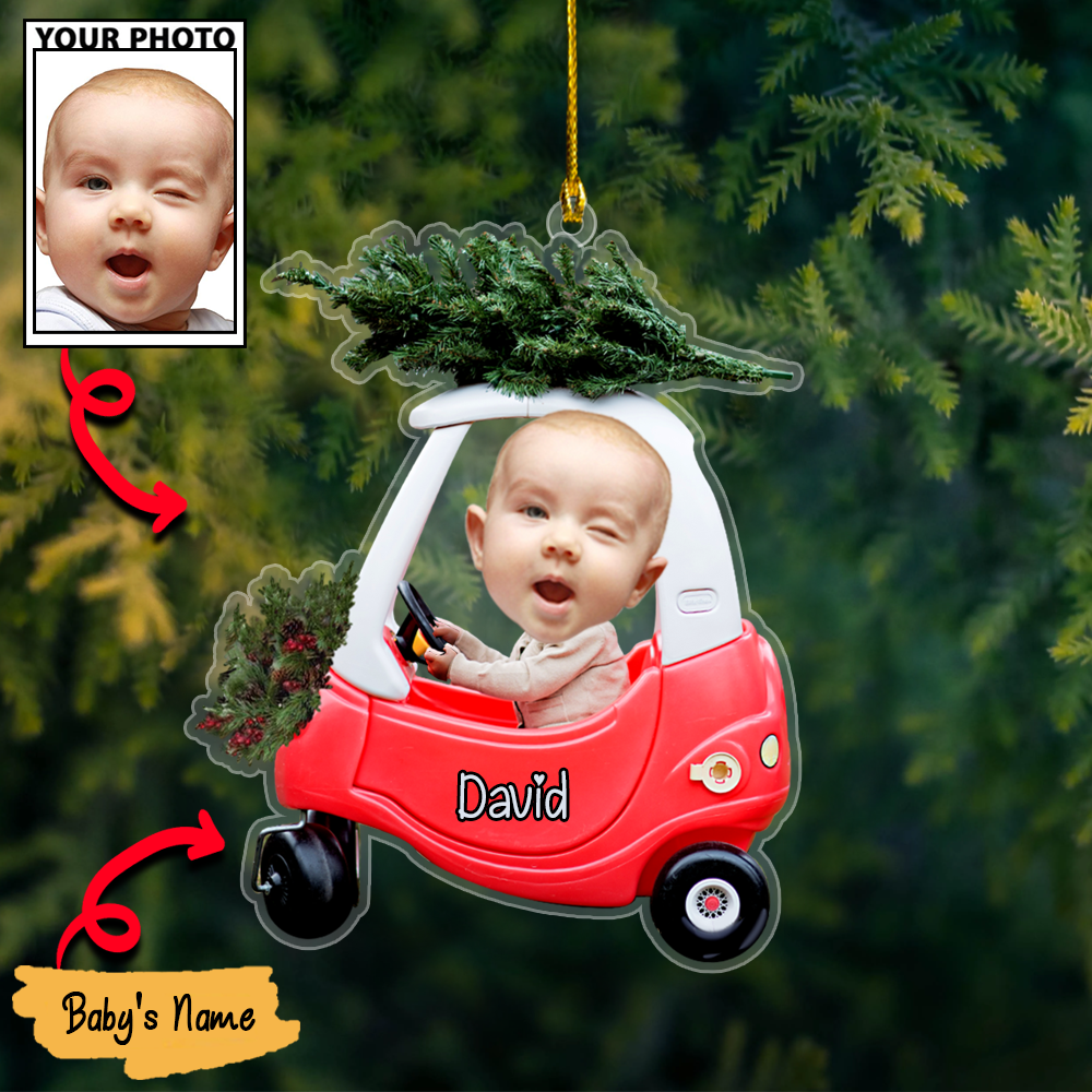 Personalized Acrylic Christmas Ornaments For Custom Car Trees Baby Photos
