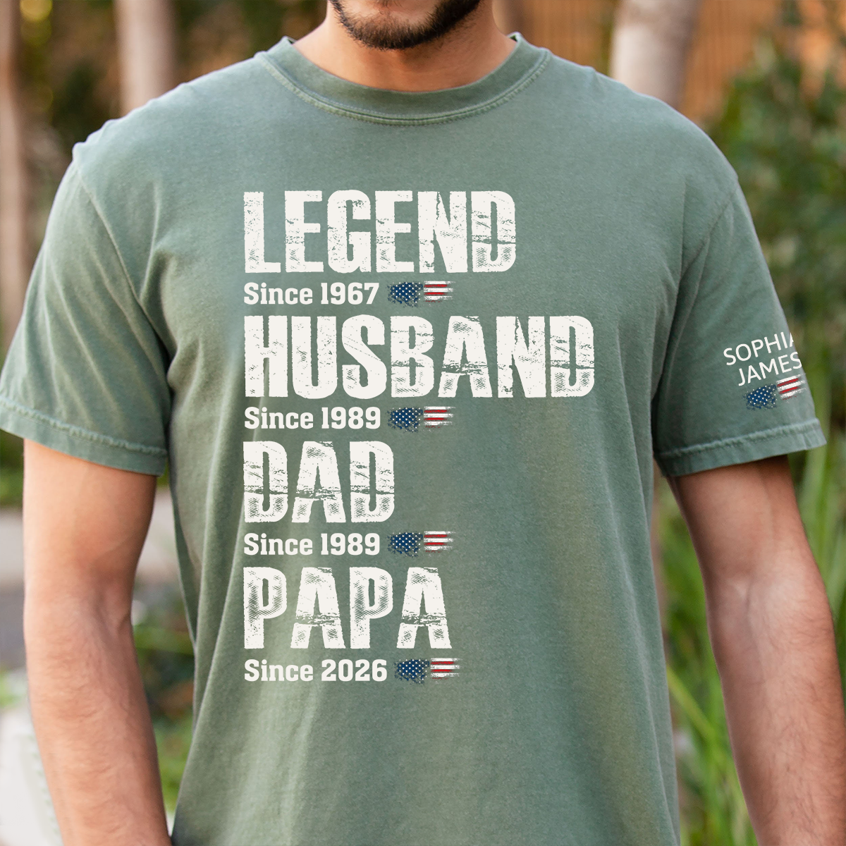 Legend Husband Dad Papa Family Shirt, Unique Personalized Gift for Father and Grandfather
