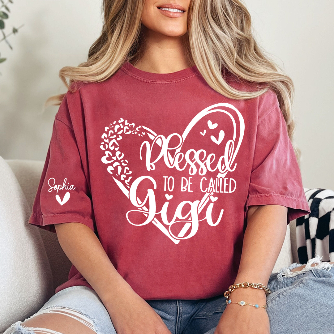 Blessed To Be Call Gigi, Custom Nicknames for Grandma and Kids