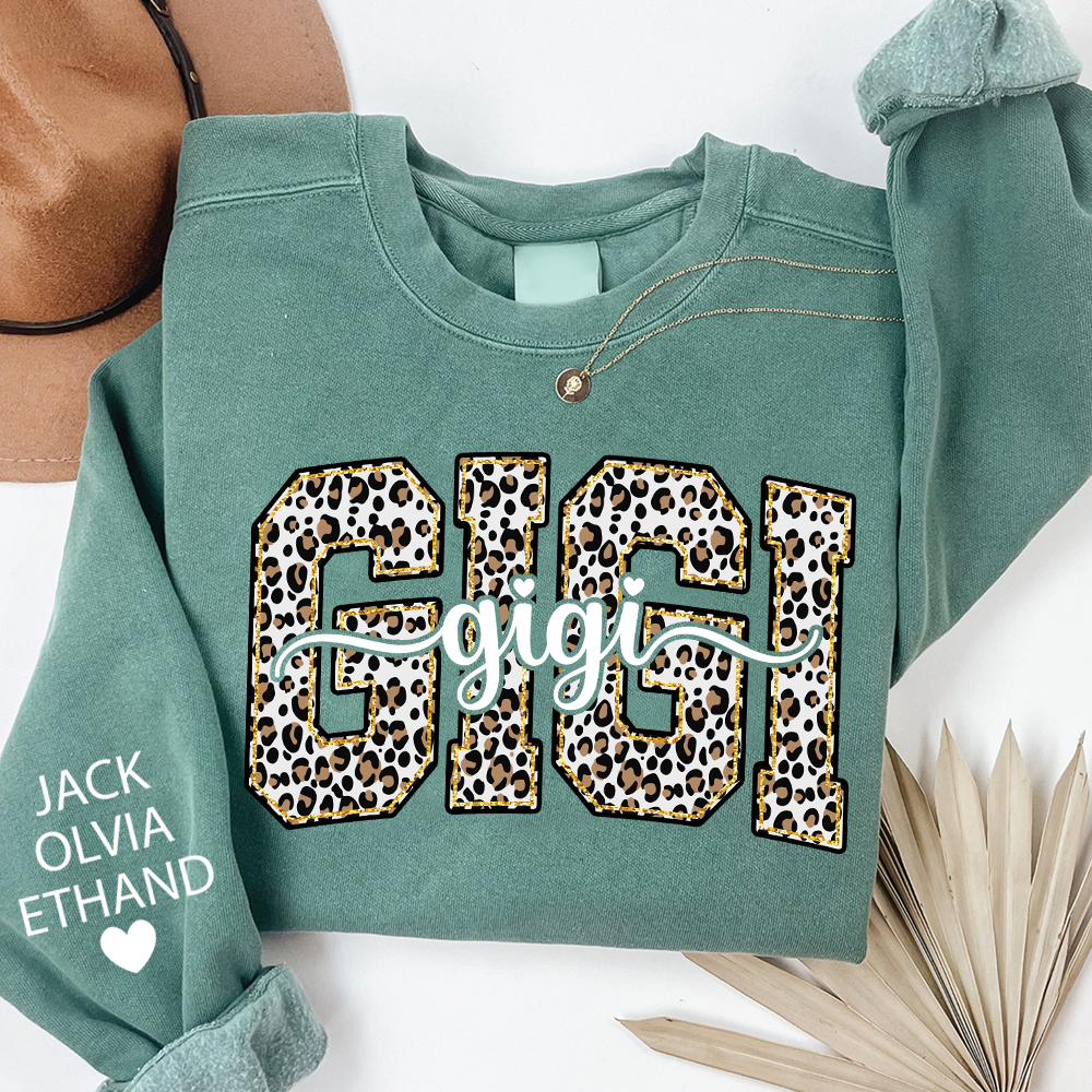 Gigi Leopard Bible Style Design, Custom Gift For Gigi And Her Grandchildren