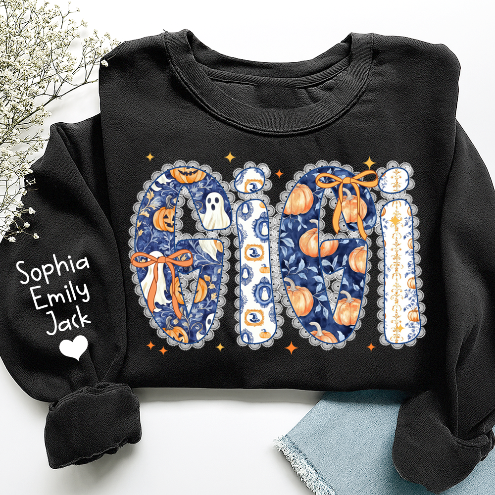 Personalized Fall Pumpkin, Custom Gifts for Gigi and Kids