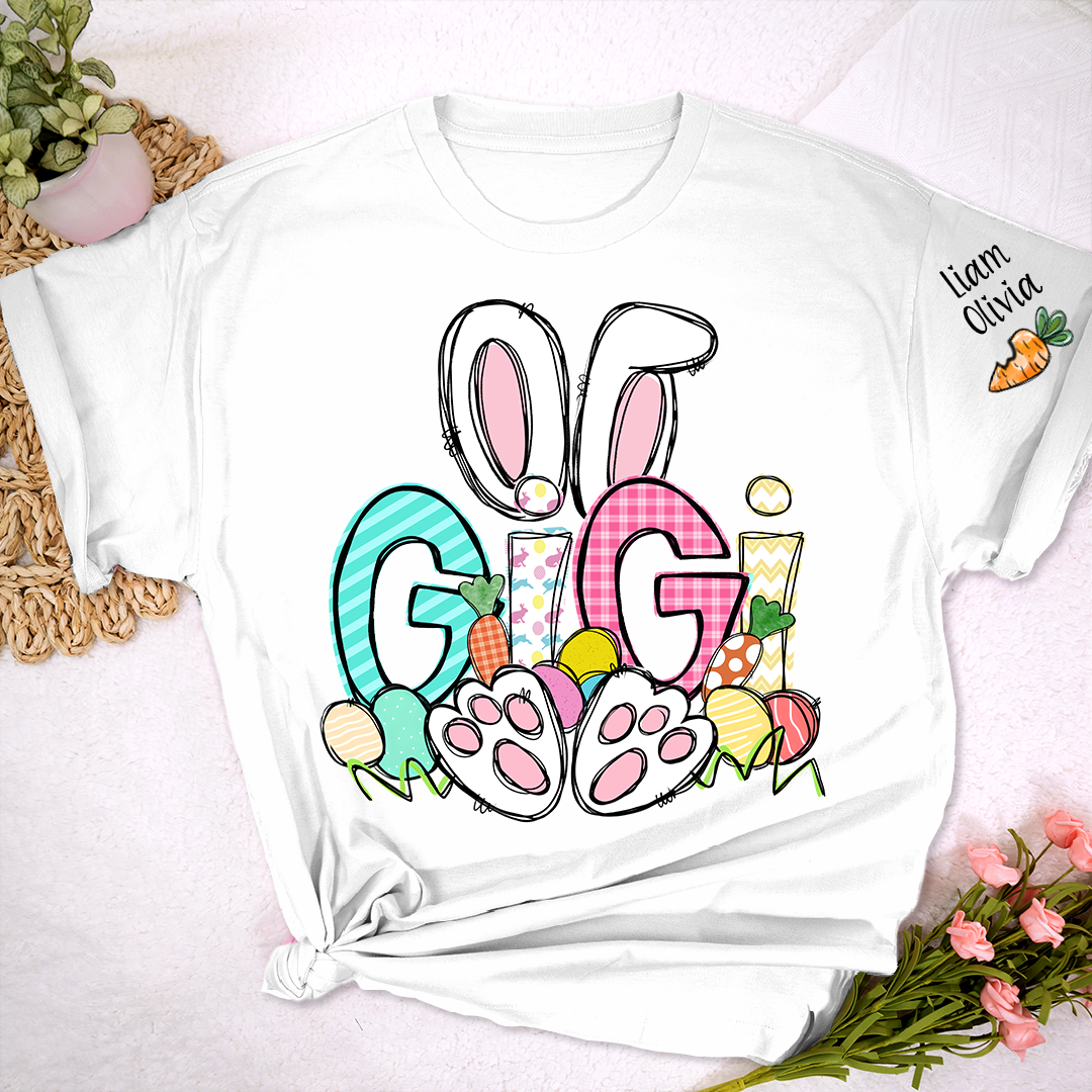 Easter Bunny Carrot Gigi And Kids LTP01 TShirt