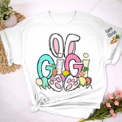 Easter Bunny Carrot Gigi And Kids LTP01 TShirt