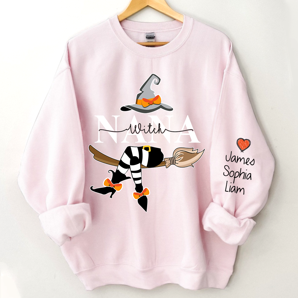 Nana Witch Halloween Sweatshirt, Nana Halloween, Grandma Gift TH
