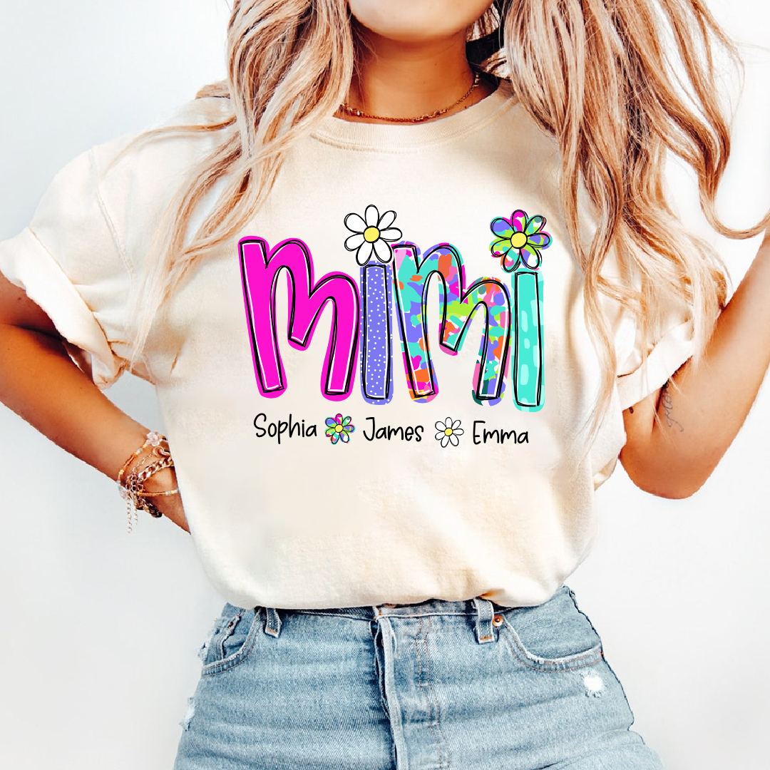 Personalized Summer Mimi Sweatshirt, Custom Nickname For Grandma And Kids