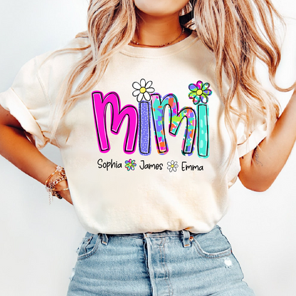 Personalized Summer Mimi Sweatshirt, Custom Nickname For Grandma And Kids
