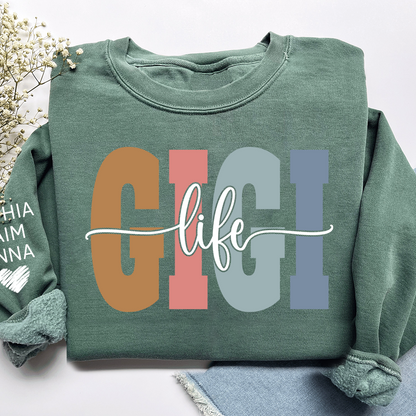 Custom Grandma Sweatshirt, Gift For Gigi And Her Grandchildren