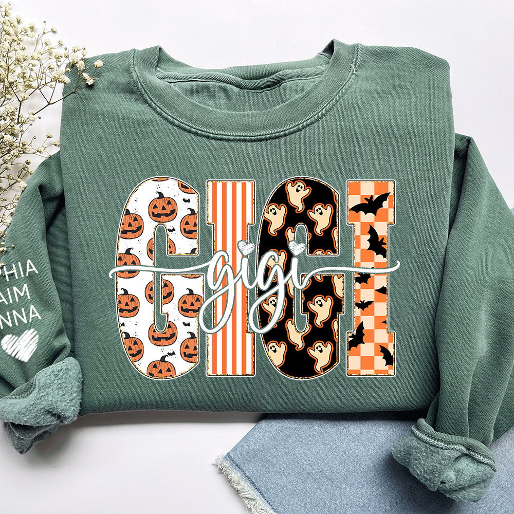 Custom Halloween Gift For Gigi And Her Grandchildren
