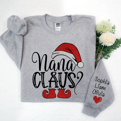 Sparkling Christmas Custom Nana Claus And Kids LTP01