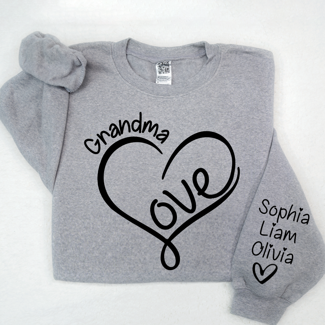 Valentine Love Heart Grandma And Kids LTP01