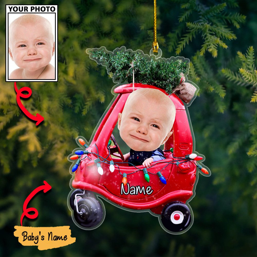 Personalized Acrylic Christmas Ornaments For Custom Car Trees Baby Photos