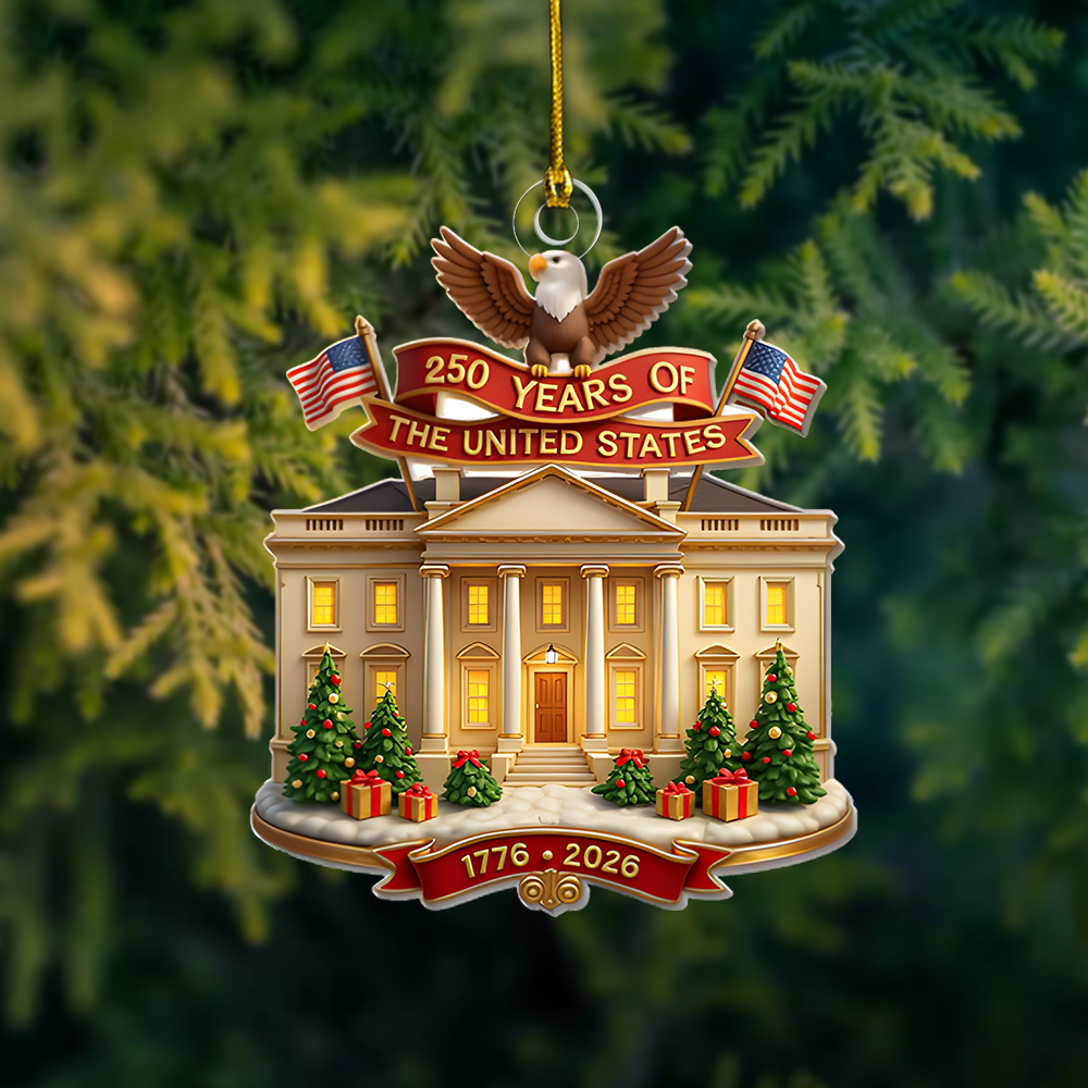 White House Christmas Ornament 2026 – 250 Years of the United States Patriotic Decoration 1776–2026