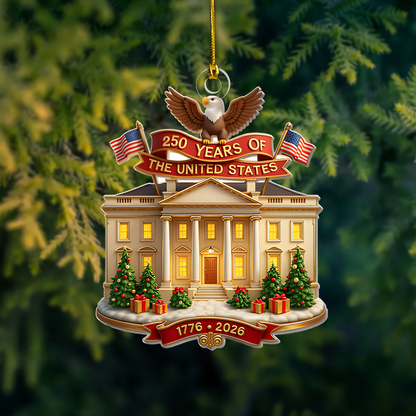 White House Christmas Ornament 2026 – 250 Years of the United States Patriotic Decoration 1776–2026