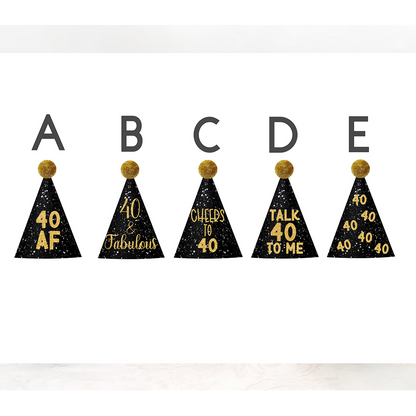 40th Birthday Cupcake Toppers, Custom Face Cupcake Toppers, Custom Birthday Cake Topper