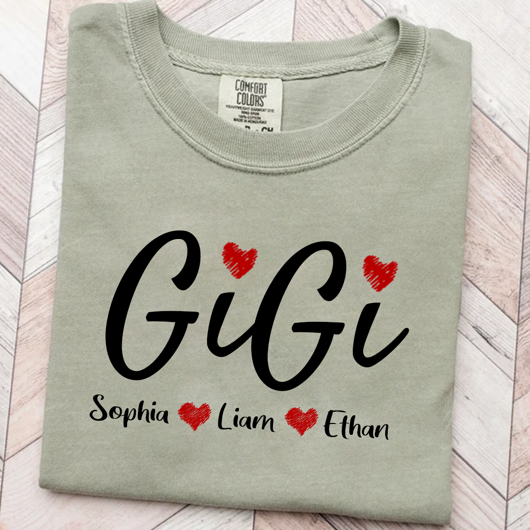 Comfort Colors® Personalized Grandma, Gift For Gigi Est And kids 2025