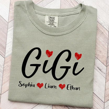 Comfort Colors® Personalized Grandma, Gift For Gigi Est And kids 2025