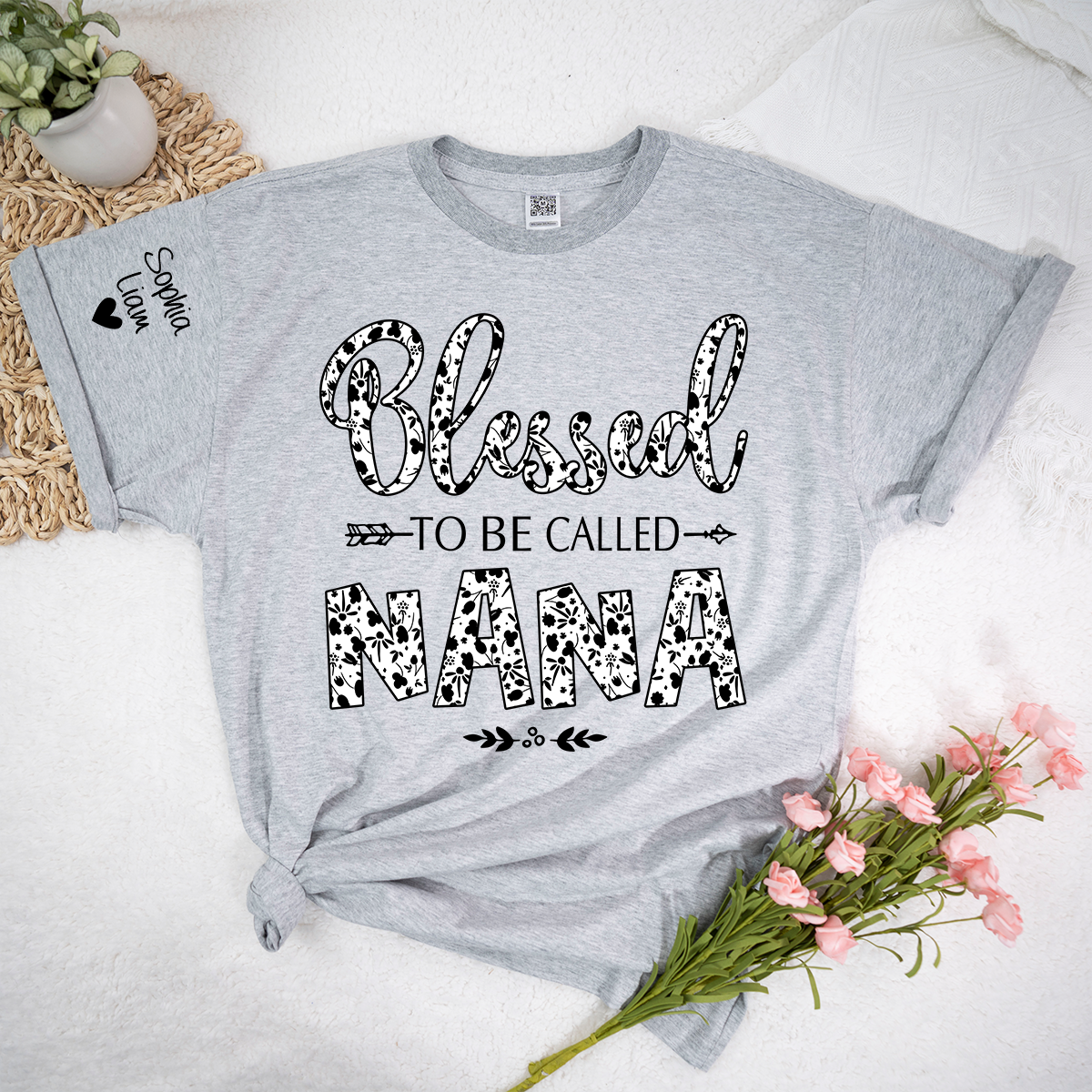 Blessed To Be Called Nana T-Shirt, Grandma Quote Shirt, Meaningful Family Gift for Nana