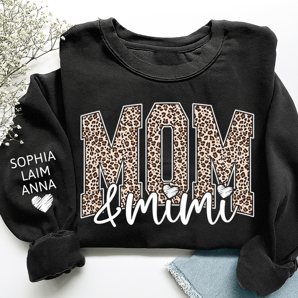 Personalized Mom & Grandma Sweatshirt, Custom Grandkids Names, Grandma Gift