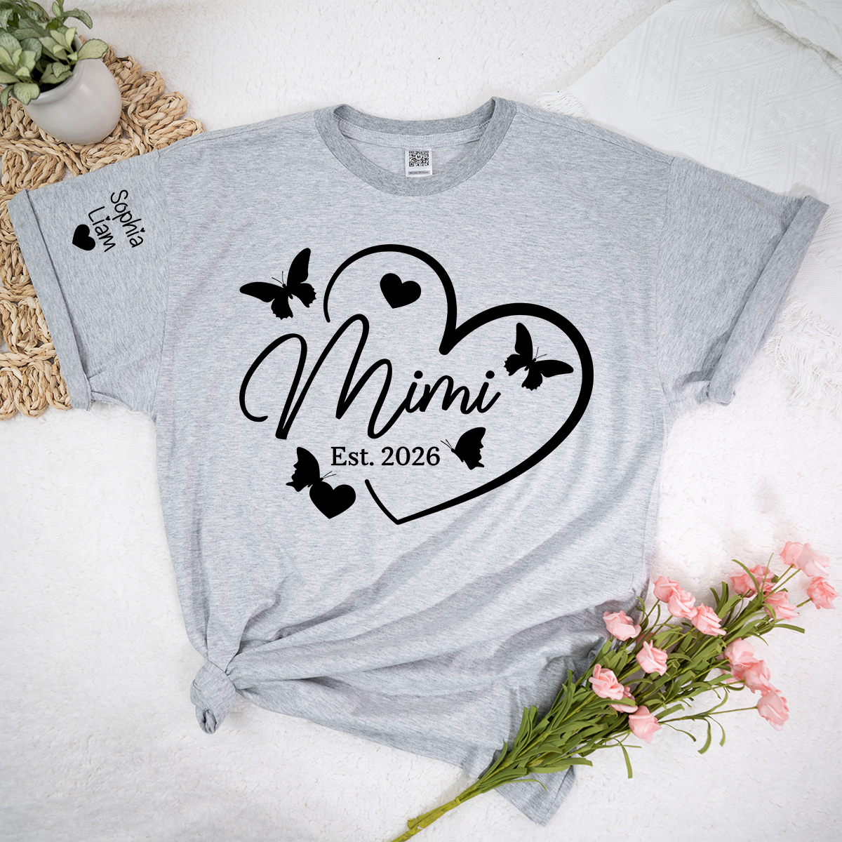 Mimi Est 2026 Shirt, Promoted to Mimi T-Shirt, New Grandma Announcement Gift for Her