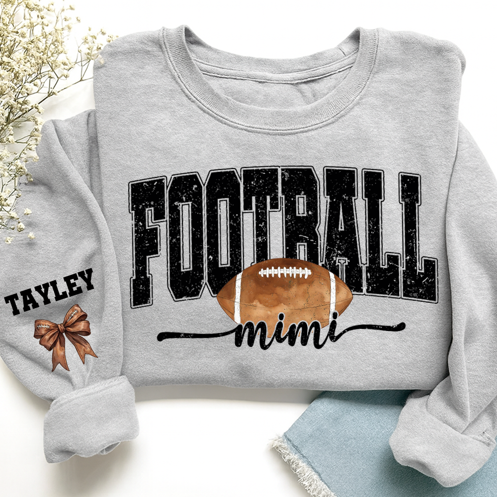 Personalized Football Mimi Sweatshirt With Grandma And Grandkids Names