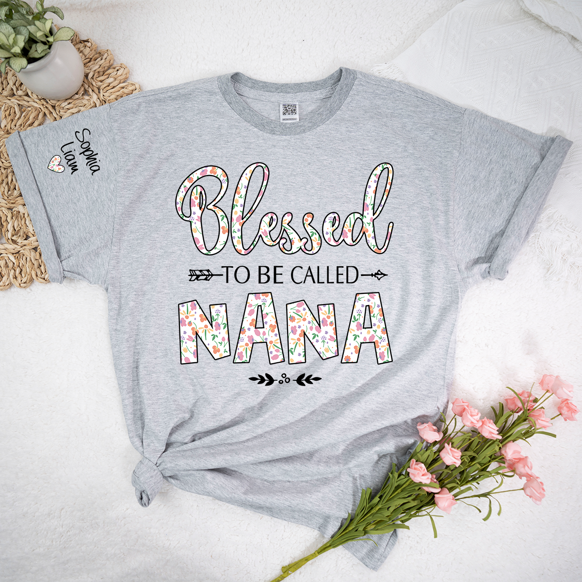Nana Shirt Blessed To Be Called Nana, Floral Grandma Tee, Meaningful Gift for Nana