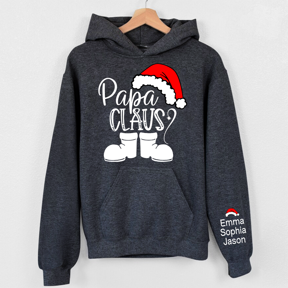Papa Claus And Kids Christmas, Grandpa Gift TH Hoodie