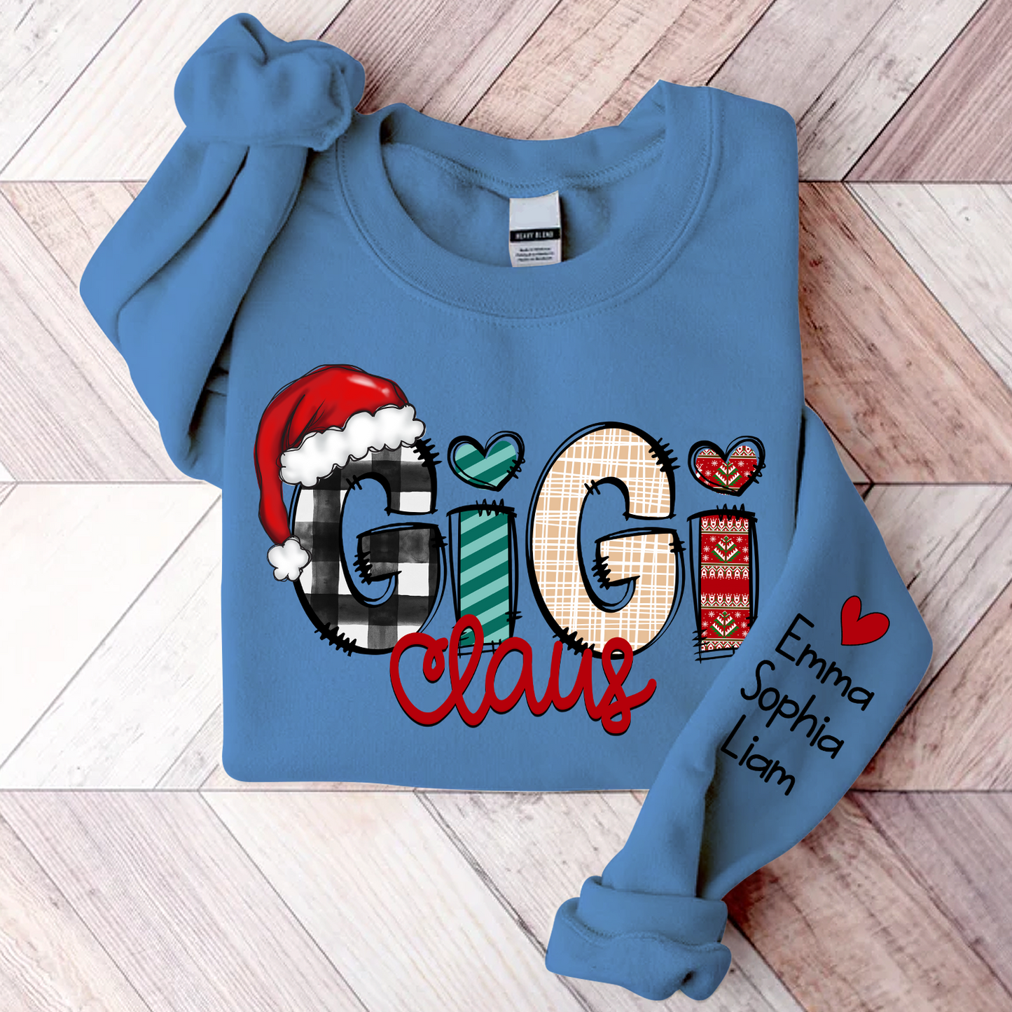 Gigi Claus Christmas With Grandkids, Grandma Gift TH Sweatshirt