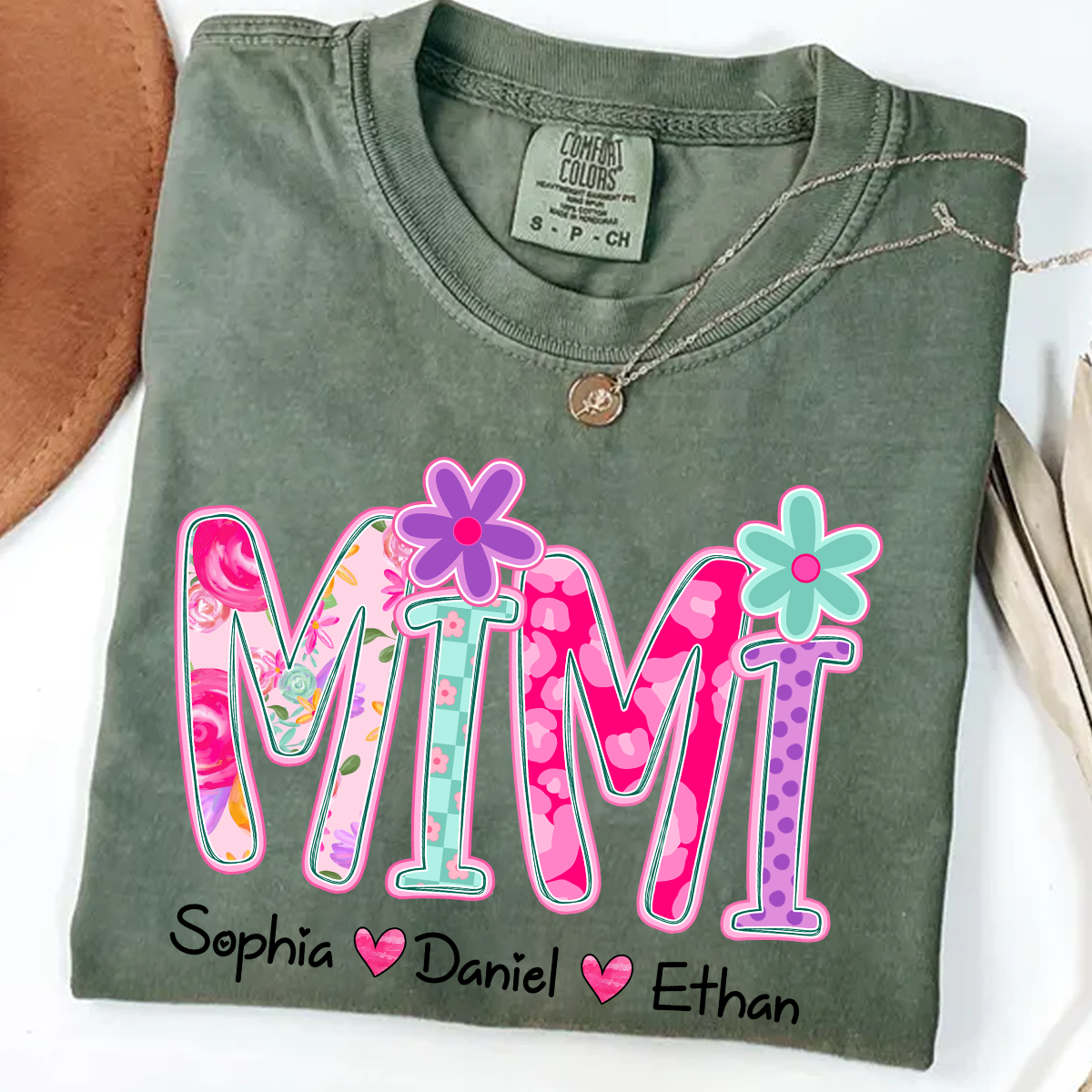 Comfort Colors® Personalized Mimi Flower Art 2026 Shirt