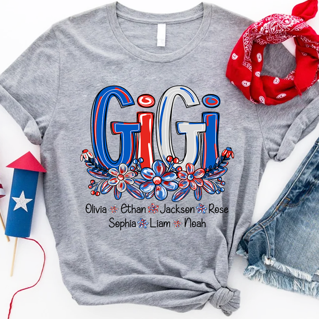 Red White Blue USA 4th July For Grandma And Kids LTP01