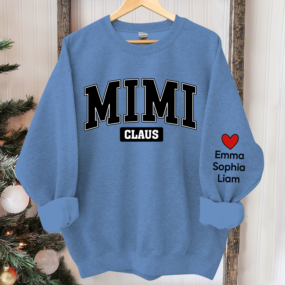 Personalized Mimi Claus Christmas, Custom Mimi And Kids, Grandma Gift TH Sweatshirt