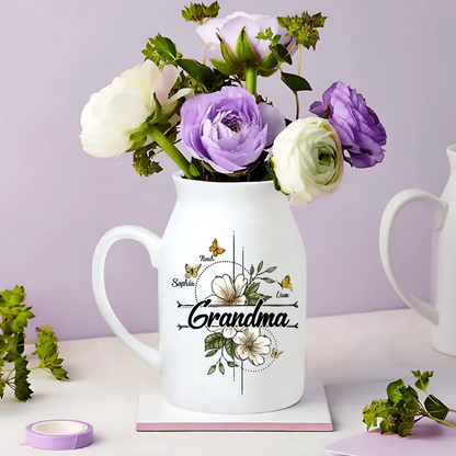 Flowers For Grandma And Kids - Custom Home Decoration Flower Vase According To Family Requirements, Ceramic Flower Vase