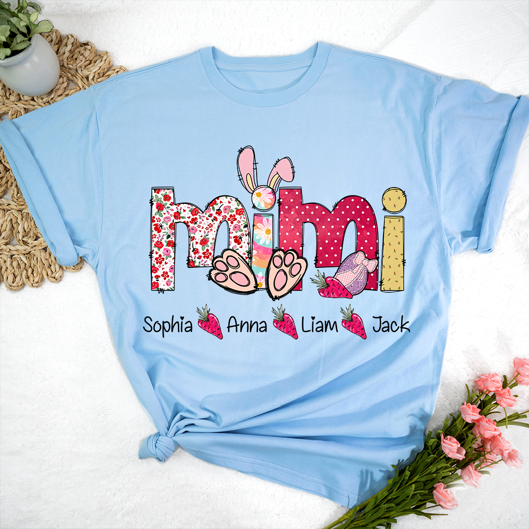 Rainbow Easter Egg Bunny Mimi And Kids Carrot LTP01