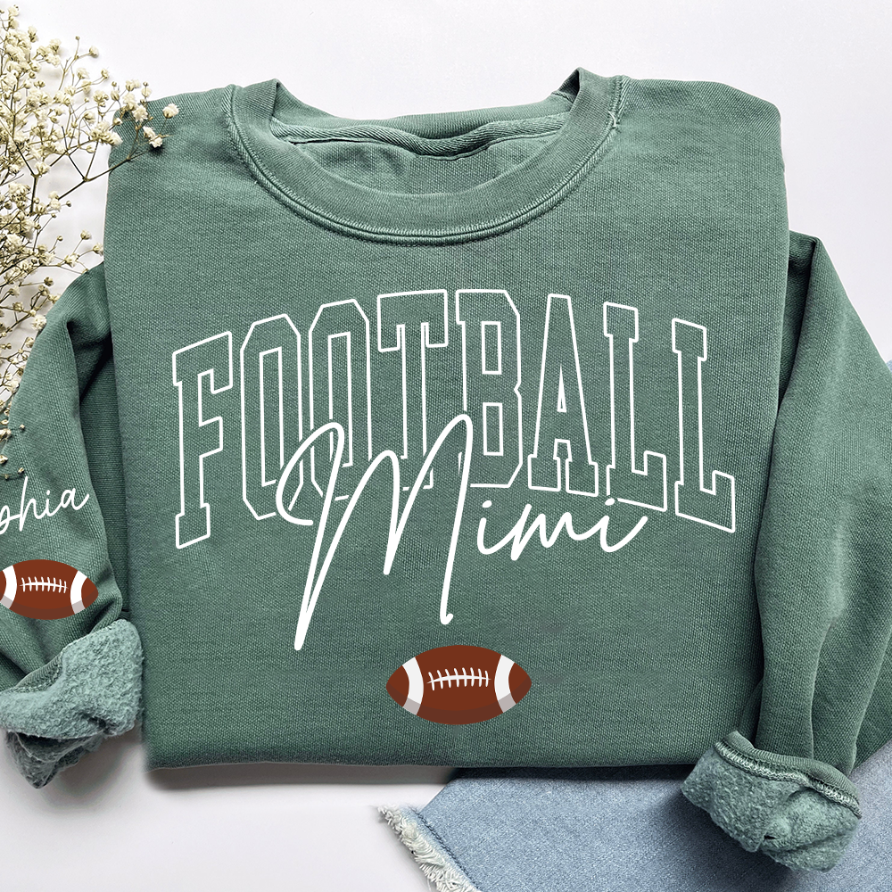 Personalized Mimi Baseball Sweatshirt, Custom Gifts for Grandma and Grandchild