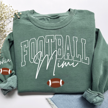 Personalized Mimi Baseball Sweatshirt, Custom Gifts for Grandma and Grandchild