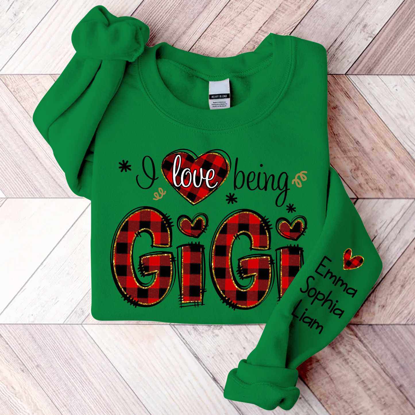Love Being Gigi Christmas, Custom Grandma With Kids, Grandma Gift TH Sweatshirt