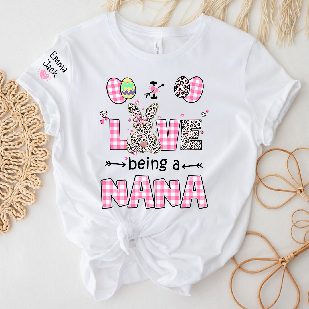 I Love Being a Nana Sweatshirt, Cute Pastel Family Crewneck for Nana