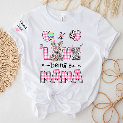 I Love Being a Nana Sweatshirt, Cute Pastel Family Crewneck for Nana