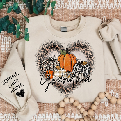 Mimi Leopard Print Autumn Sweatshirt, Gift for Grandma and Kids